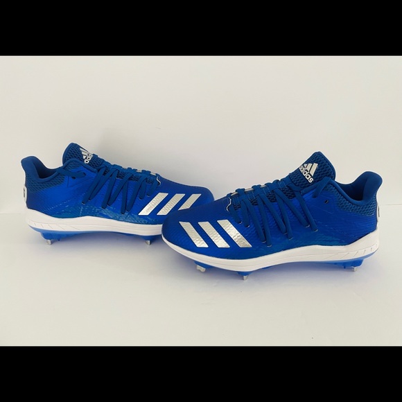 ADIDAS AFTERBURNER 6 SPEED BLUE BASEBALL CLEATS G27656 MEN'S Size 7 Blue - Picture 3 of 5